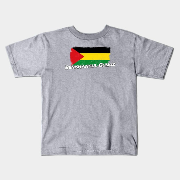 Benishangul-Gumuz Region flag Kids T-Shirt by PVVD